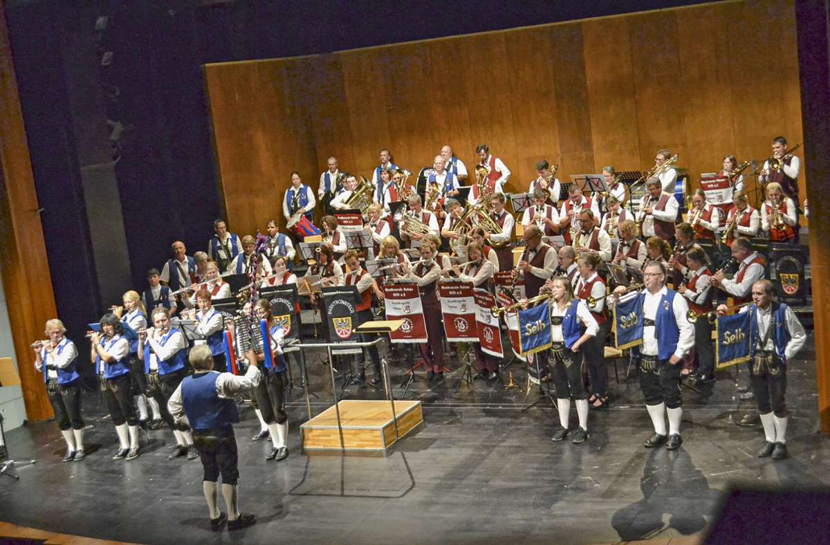 Mit einem vielfältigen Programm feierten 80 Musikerinnen und Musiker aus der Region bei dem Benefizkonzert das Jubiläum.