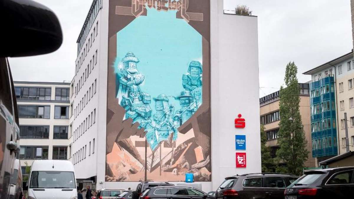 Kunst und Kultur: Graffito-Denkmal für NS-Widerstandskämpfer Georg Elser in München