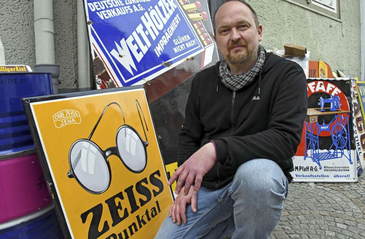 Christian Hühn auf dem Reklametreff 2022.