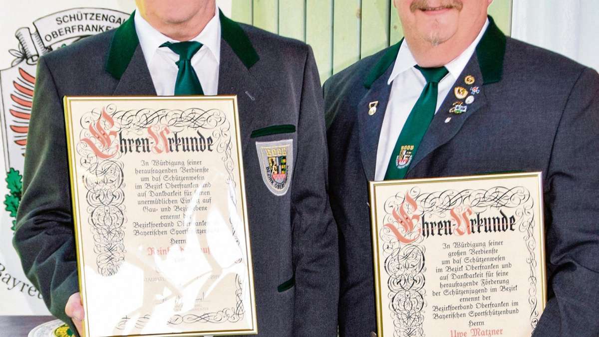 Stadtsteinach: Schützenbezirk ernennt Ehrenmitglieder