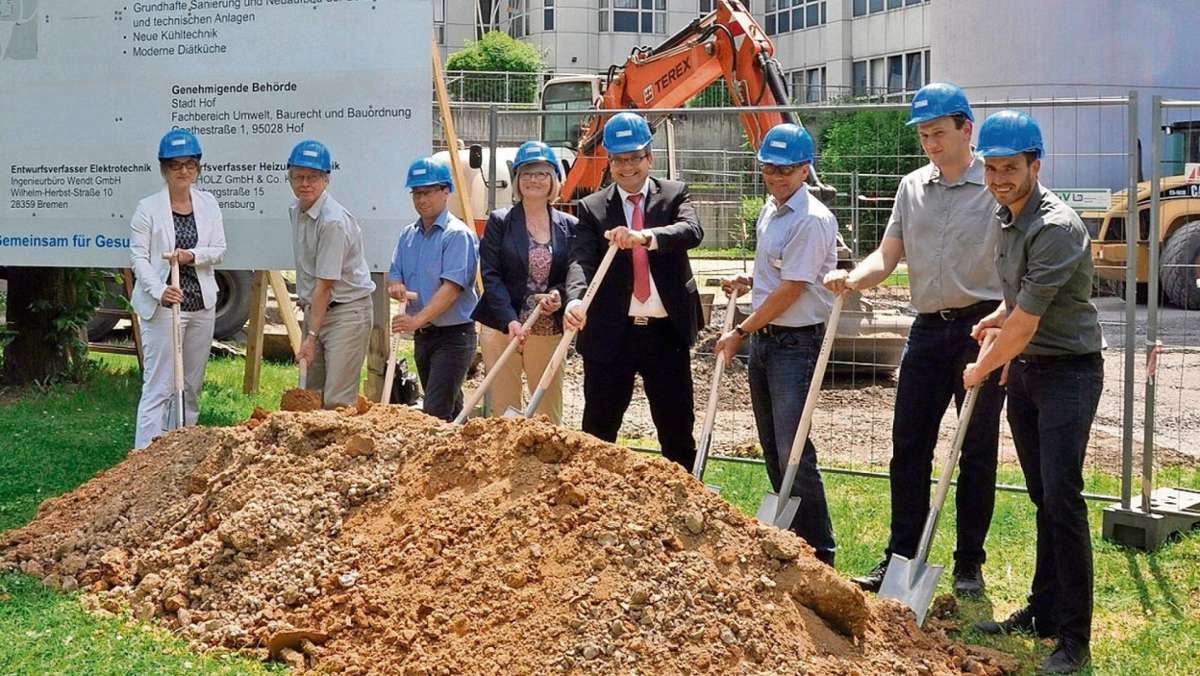 Hof: Baustart für die neue Krankenhaus-Küche
