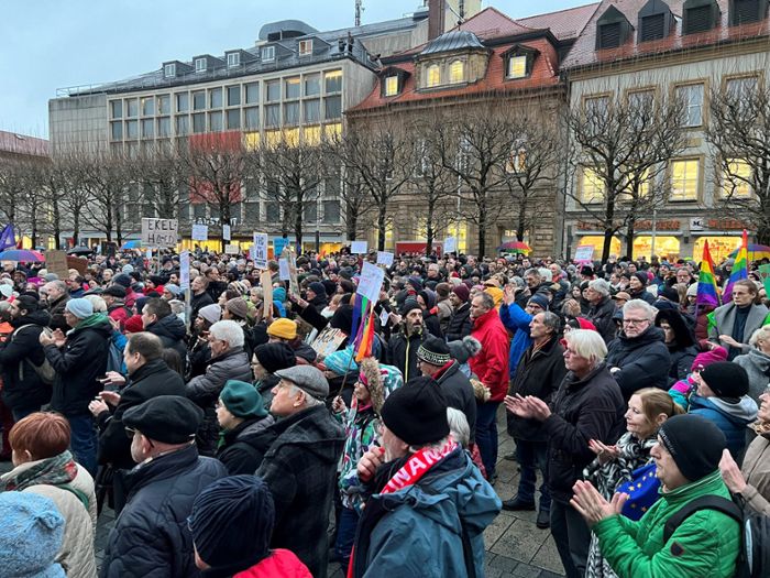 Bayreuth: 3000 Menschen demonstrieren gegen Rechtsextremismus