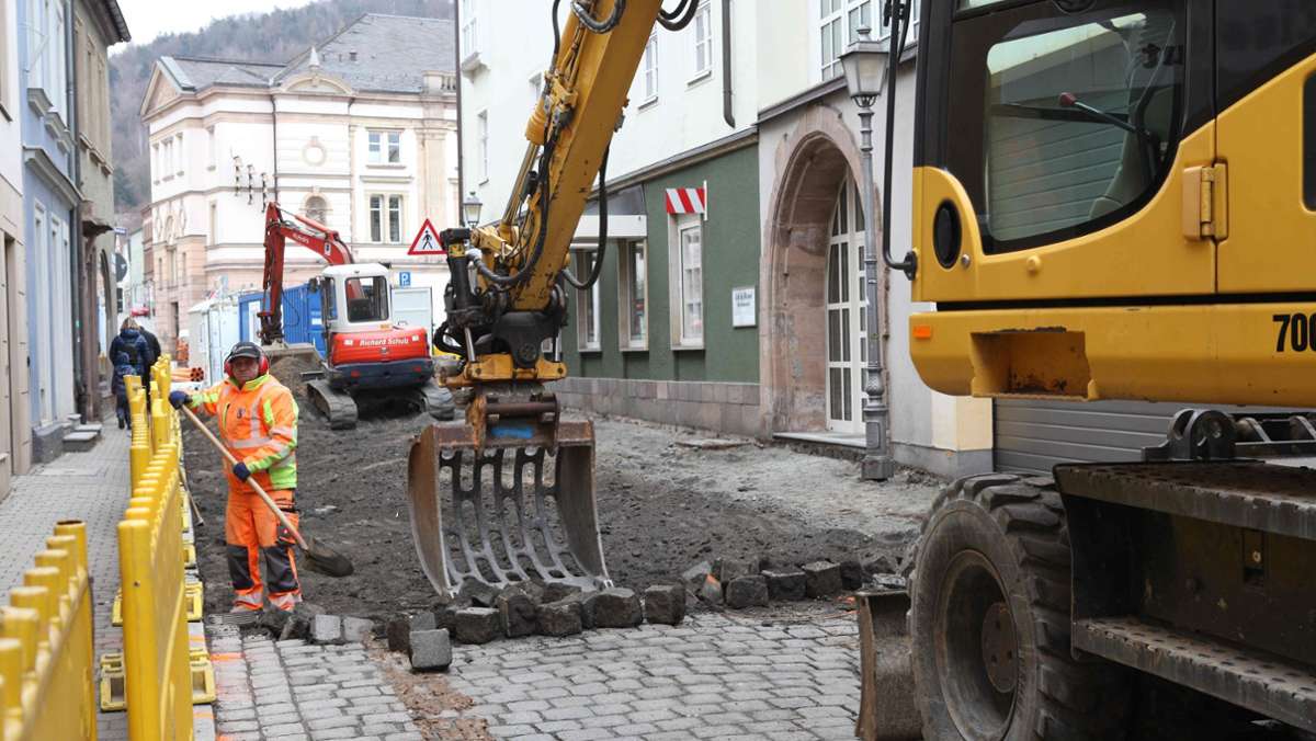 In der Stadt Kulmbach:: Covid-Fall: Baustelle muss vorerst ruhen