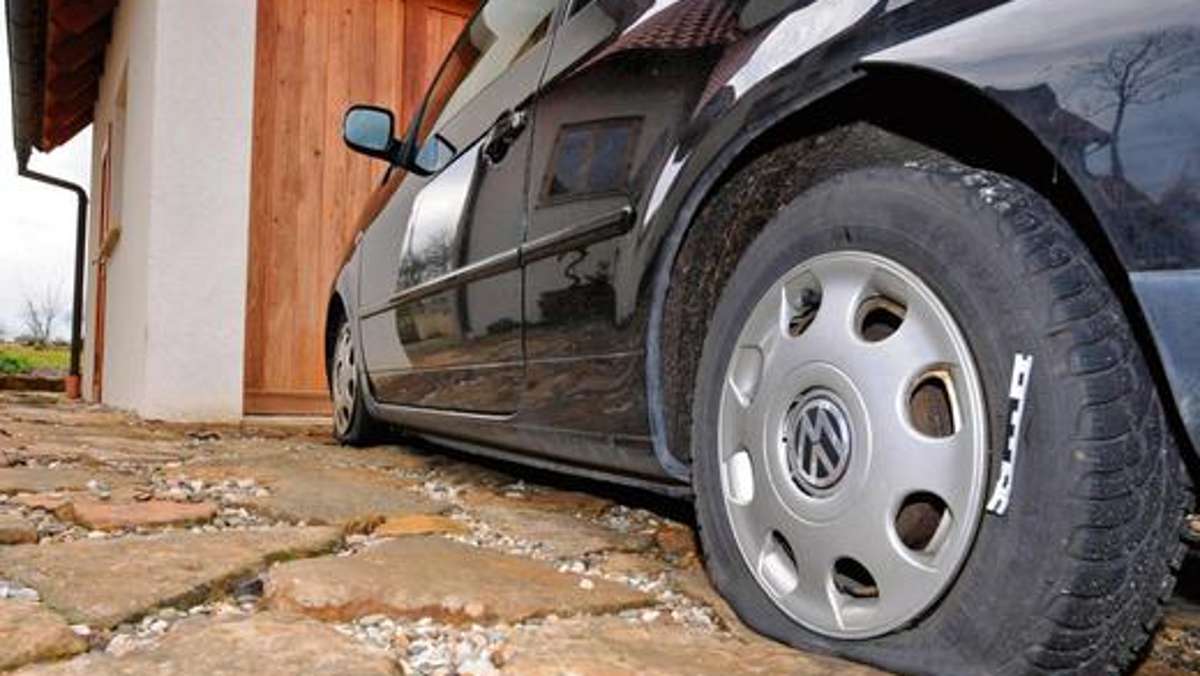 Kulmbach: Dem Nebenbuhler die Reifen zerstochen