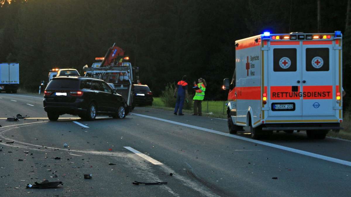 Kulmbach: Schwerstverletzter nach Unfällen auf der Autobahn