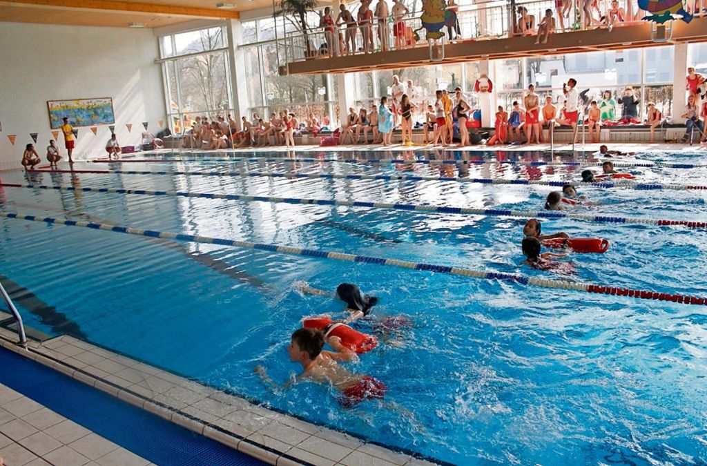Im Kulmbacher Hallenbad fanden die Wettbewerbe im Wasser statt.