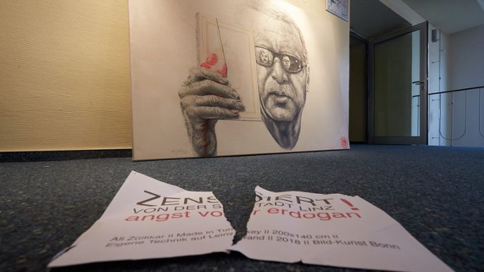 Eklat um Erdogan-Zeichnung in Ausstellung