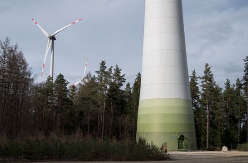 Windkraftanlage im Lindenhardter Forst. Foto: dpa/Daniel Vogl