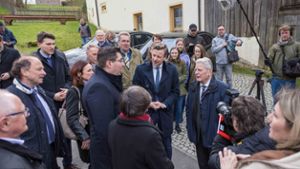 Joachim Gauck besucht Mödlareuth