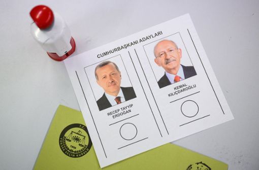 Bei der Stichwahl in der Türkei am Wochenende wird es spannend. Im ersten Durchgang konnte keiner der beiden Präsidentschaftskandidaten die absolute Mehrheit erringen. Foto: dpa