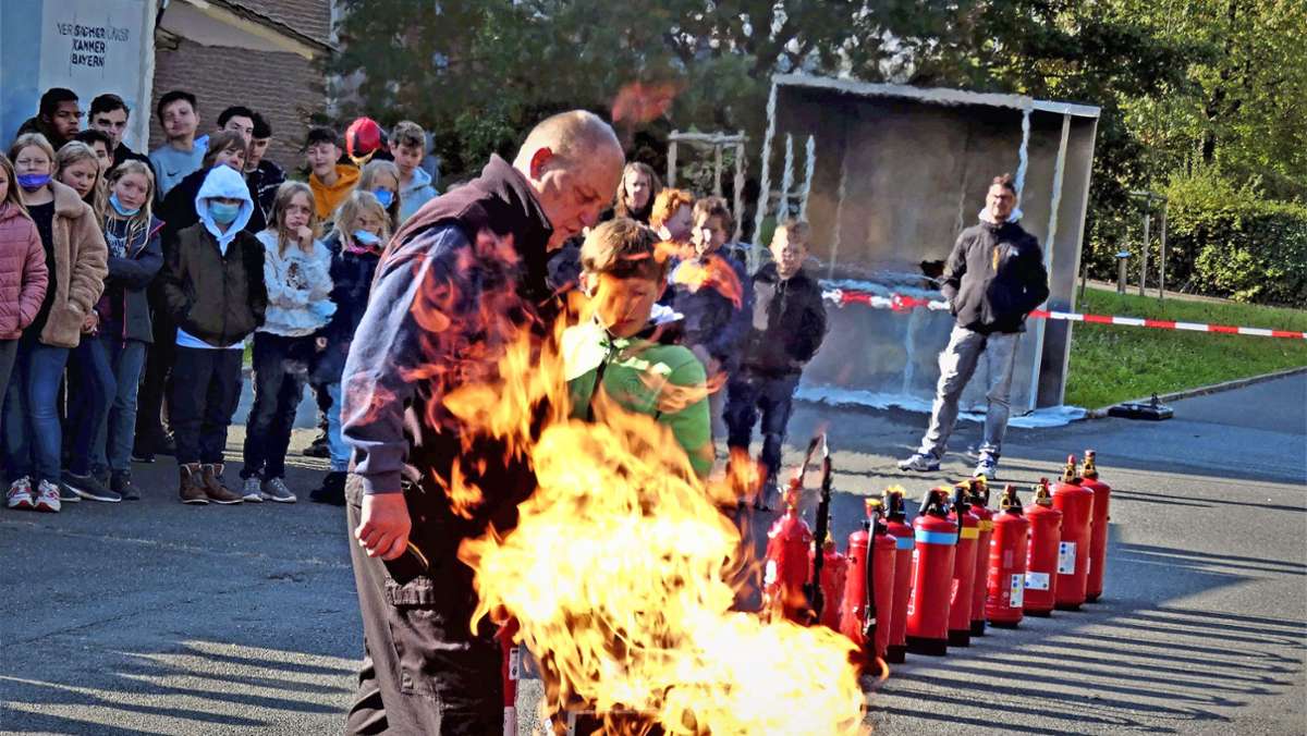 Brandschutzübung in Kulmbach: Was tun, wenn es brennt?