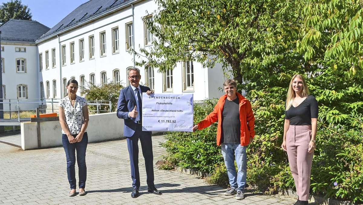 Tolles Ergebnis: Selber spenden fast 12 000 Euro für Flutopfer