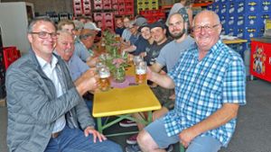 Kirchenlamitzer feiern mit Wunsiedler Bier