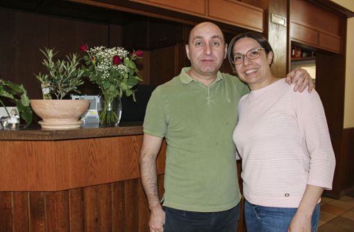Silvio Campisano und Rosetta Orlando   wollen in Helmbrechts bleiben und etwas  aufbauen – für sich und vielleicht   für ihre Tochter Foto: cs