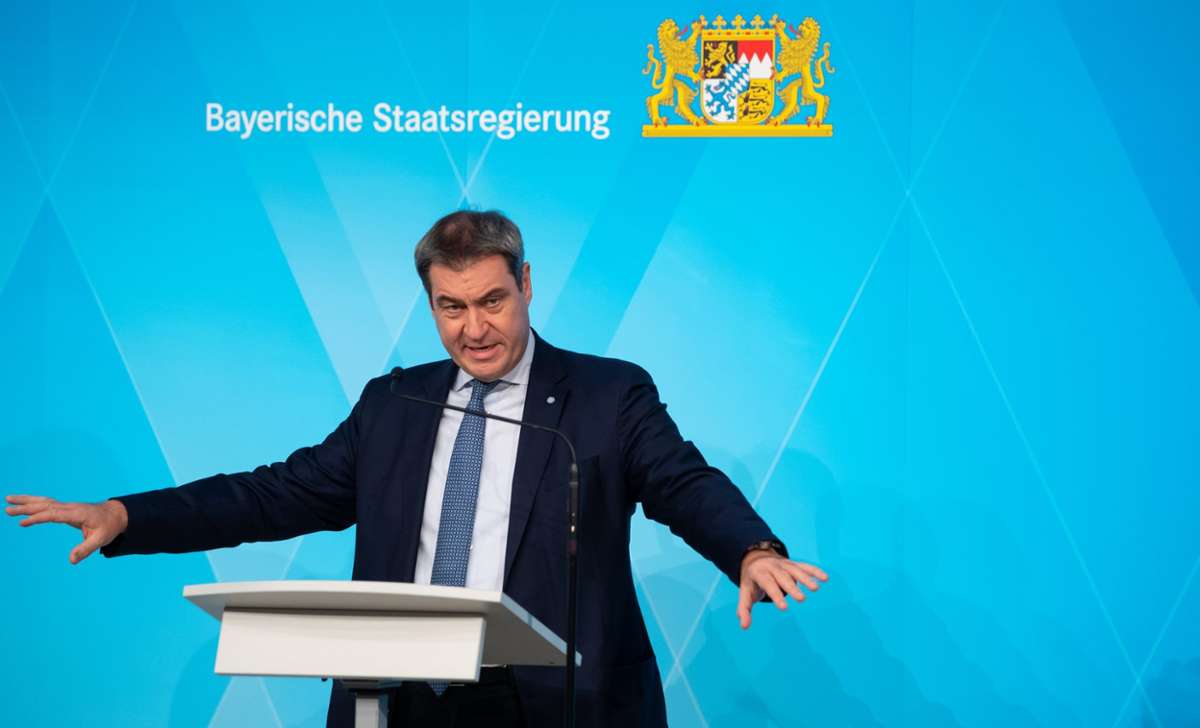 Ministerpräsident Markus Söder in München. Foto: picture alliance/dpa | Sven Hoppe