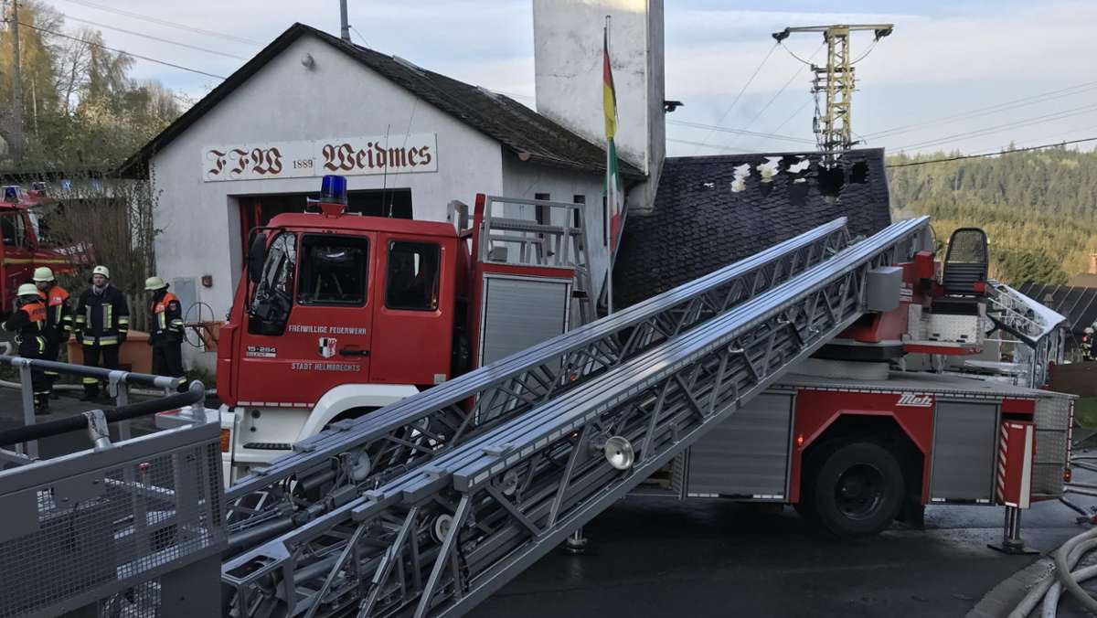 Kulmbach: Schreck am Morgen: Feuer im Haus der Feuerwehr