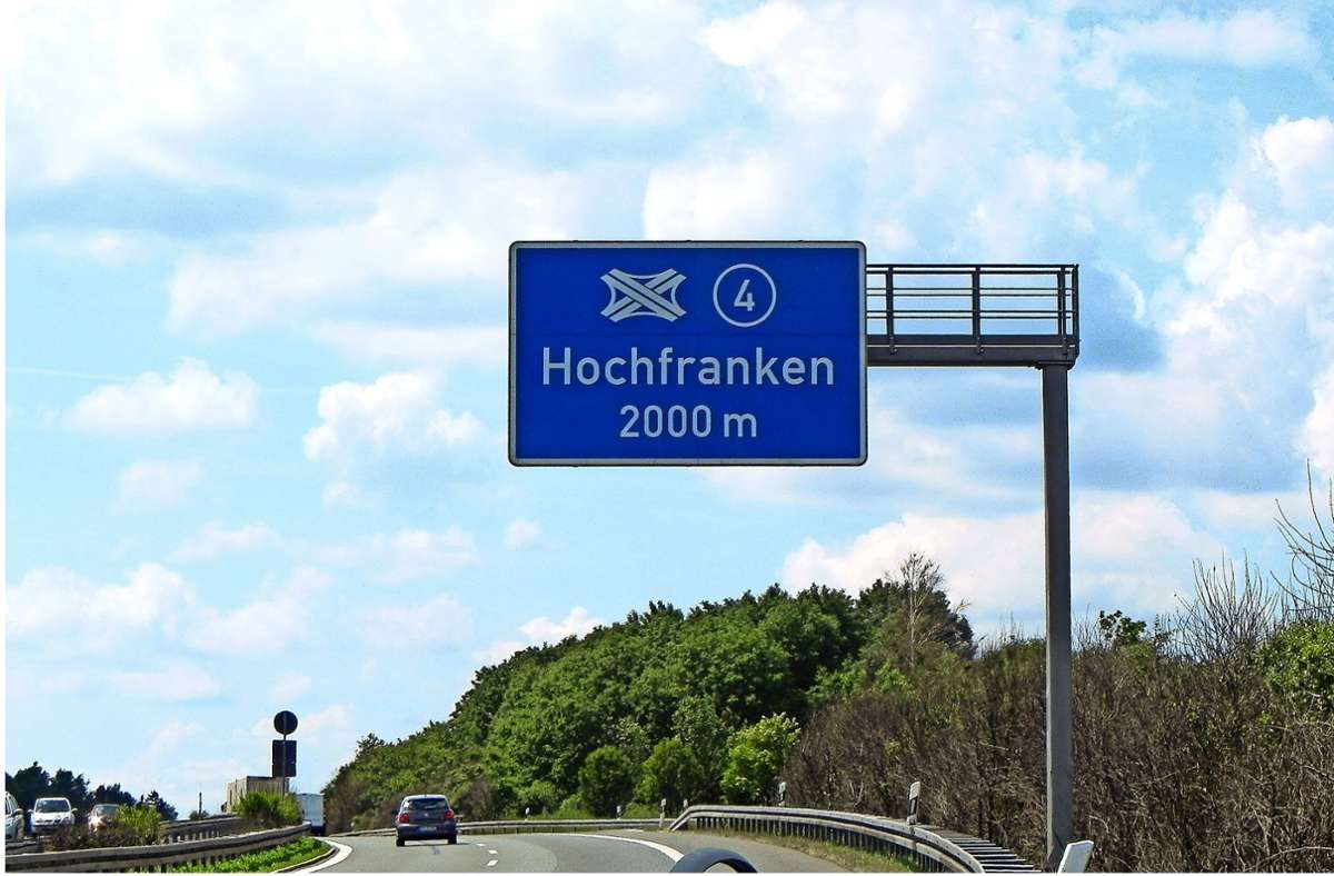 „Etablierung einer Marke“: Der   Name Hochfranken   hat sich in der Region weit verbreitet – nicht nur auf einer Autobahn. Foto:  