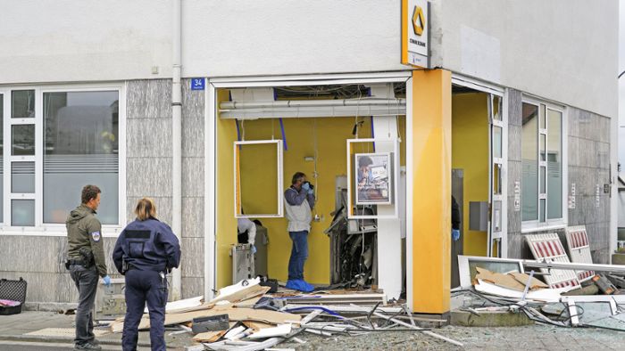 Geldautomat in Wiesau gesprengt