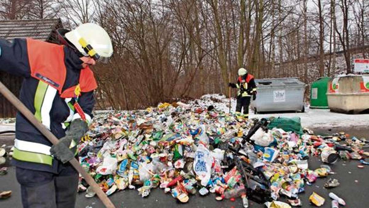 Kulmbach: Explosion im Müllauto