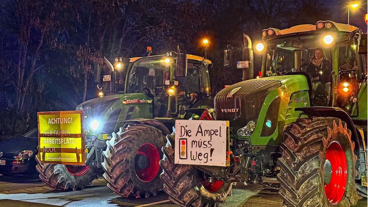 Protest gegen Regierung: Bauern legen Kulmbach lahm - Kulmbach - Frankenpost
