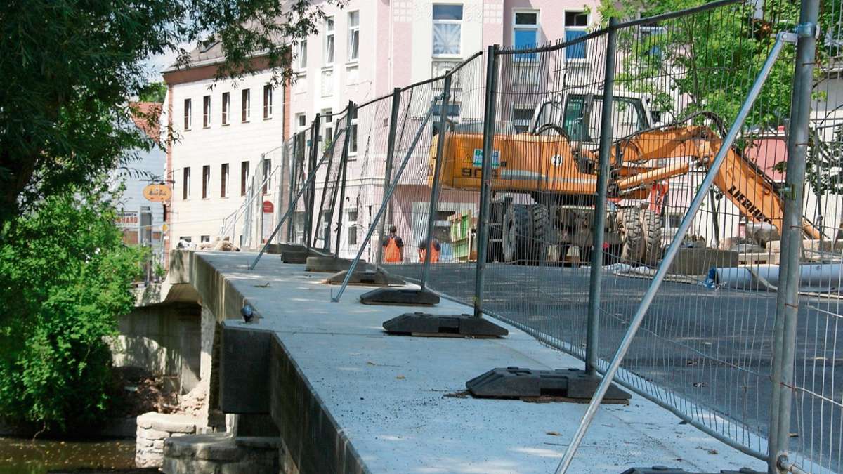 Hof: Sanierung der Steinernen Brücke auf der Zielgeraden