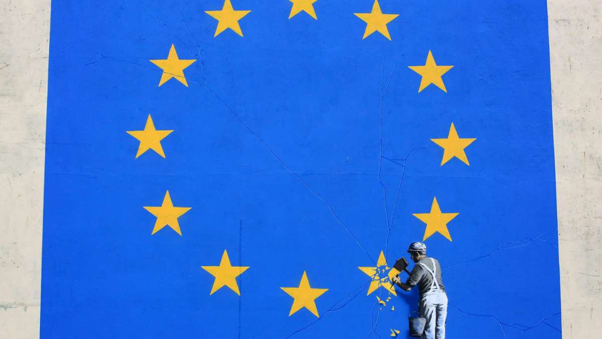 Kunst und Kultur: Britischer Künstler Banksy hinterlässt Brexit-Kunstwerk in Dover