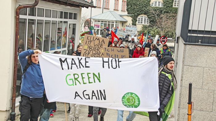 Klimademonstration in Hof