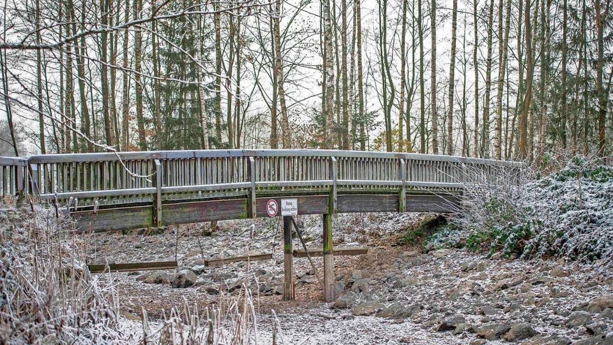Hof: Neue Holzbrücken am Untreusee