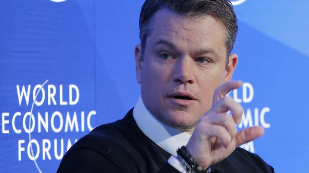 Weltwirtschaftsforum: Matt Damon in geliehenen Klamotten in Davos