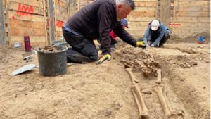 Skelette in Düsseldorf: Gruselige Überraschung auf der Baustelle