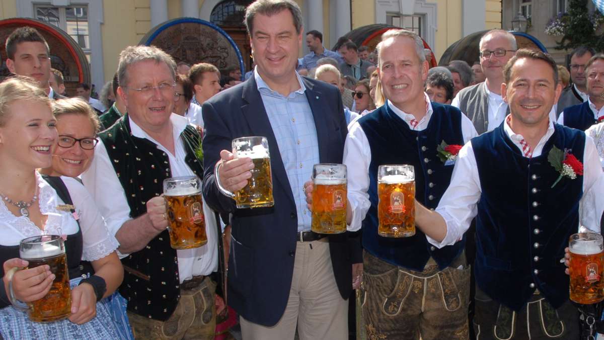 Am Samstag in Kulmbach: Söder kommt zur Bierwoche