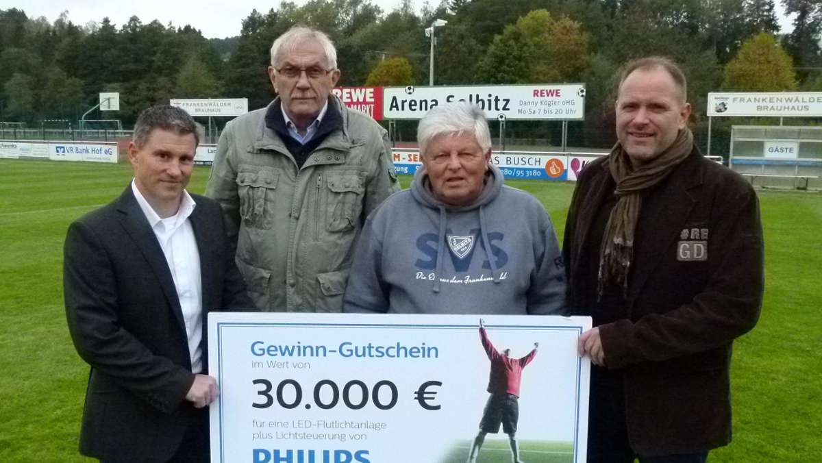 Regionalsport: SV Selbitz gewinnt 30.000 Euro Flutlichtanlage