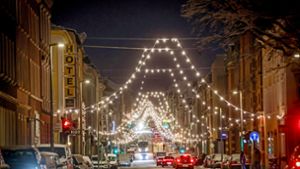 Hof: Neue Weihnachtsbeleuchtung in Marienstraße