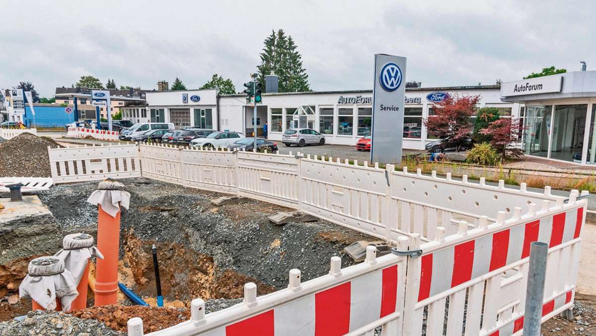 Münchberg: Händler leiden unter Baustelle