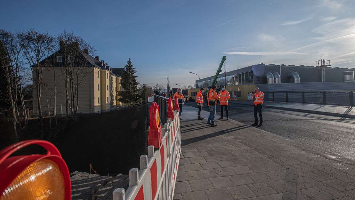 Obere Jahnbrücke in Hof: Freigabe nach zehn Monaten Bauzeit