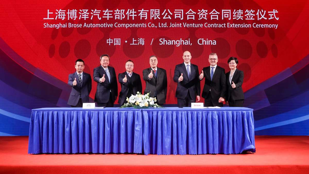 Joint Venture: Brose stärkt Engagement in China