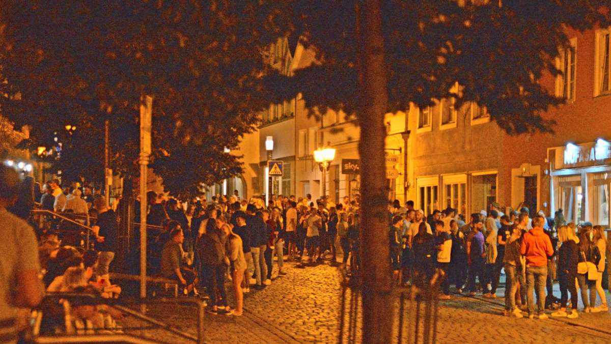 Randale in der Oberen Stadt: Partyvolk außer Rand und Band
