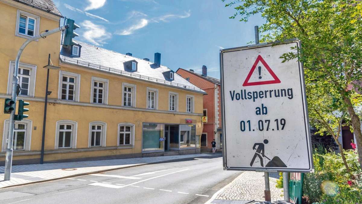 Münchberg: Ortsdurchfahrt Münchberg gesperrt