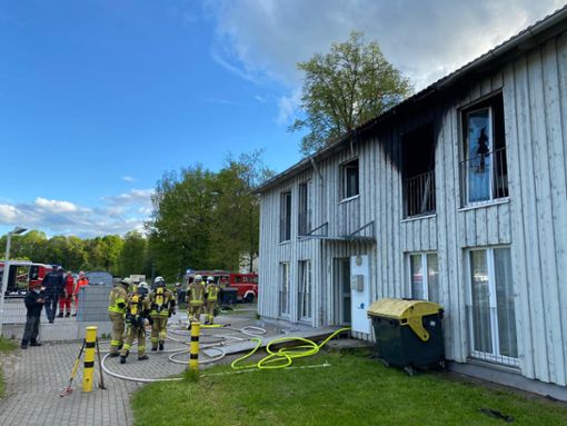 Brand in einer Asylunterkunft in Kronach.  Foto: Stefan Wicklein