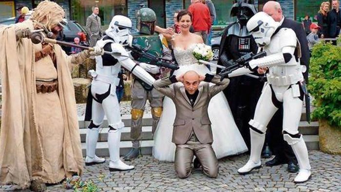 Star-Wars-Hochzeit: Möge die Macht mit ihnen sein