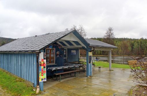 Der Kiosk am Nagler See soll auch auf Wunsch des Gemeinderats renoviert und vergrößert werden. Foto: Christian Schilling