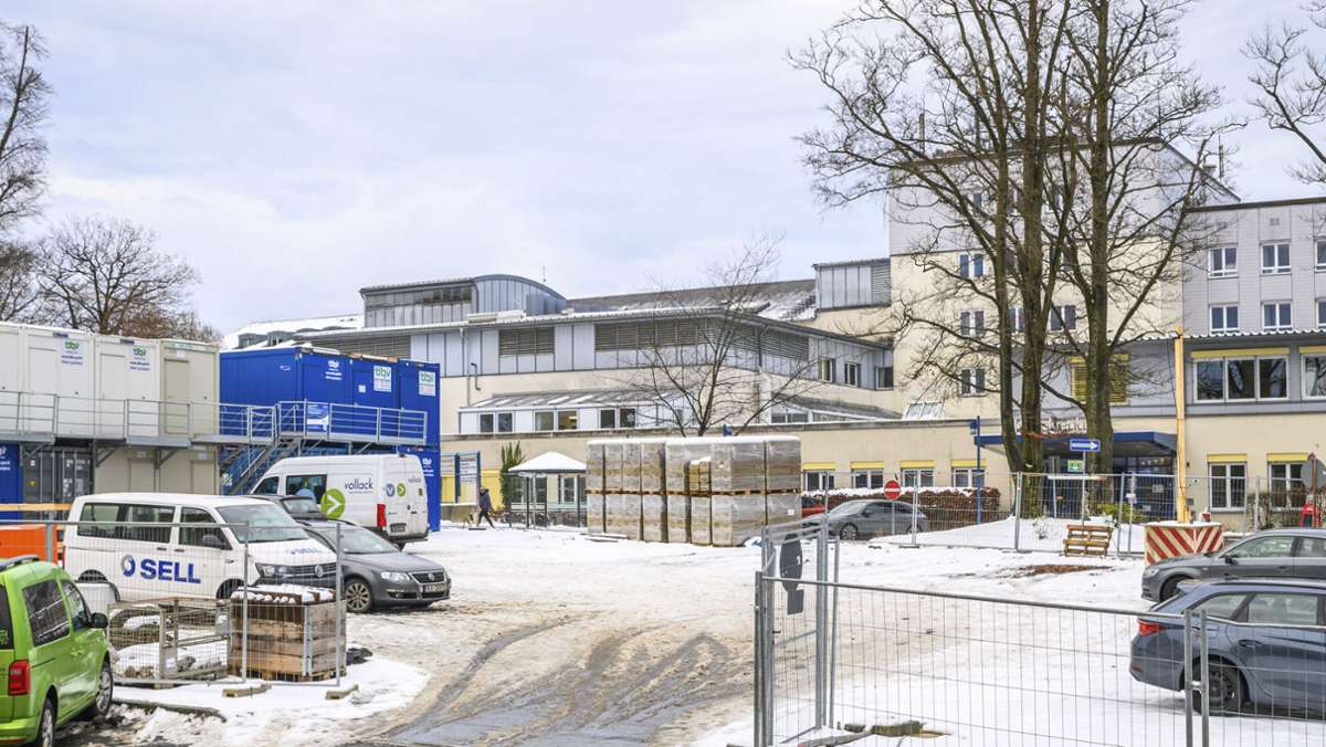 In Münchberg geplant: Parkplatz direkt vor der Klinik