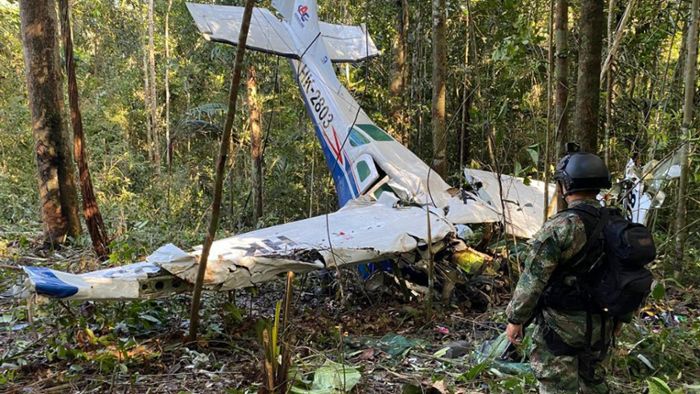 Unfälle: Kinder nach Flugzeugabsturz in Kolumbien lebend gefunden