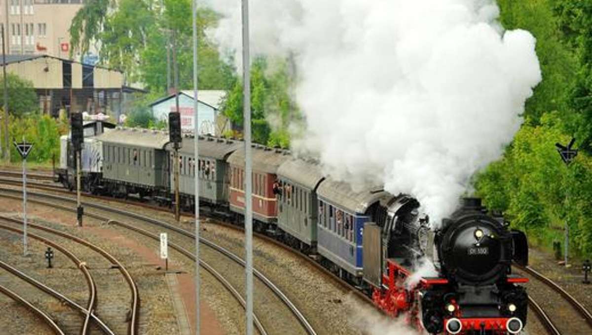Hof: Spektakel für Eisenbahn-Freunde: Sonderzug in der Region