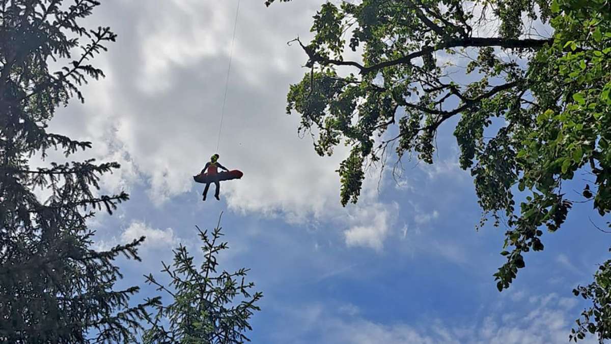 Einsatz am Rudophstein: Bergwacht rettet Touristin mit Heli