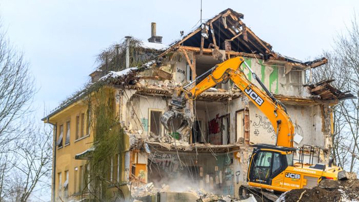 Münchberg: Abriss der Aktien-Villa gestartet