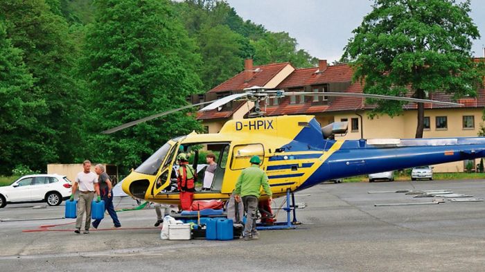 Kulmbach: Kletterwand zu schwer für Hubschrauber