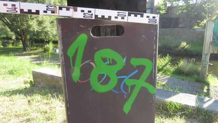 Hof: Graffiti-Schmierer wütet in den Saaleauen