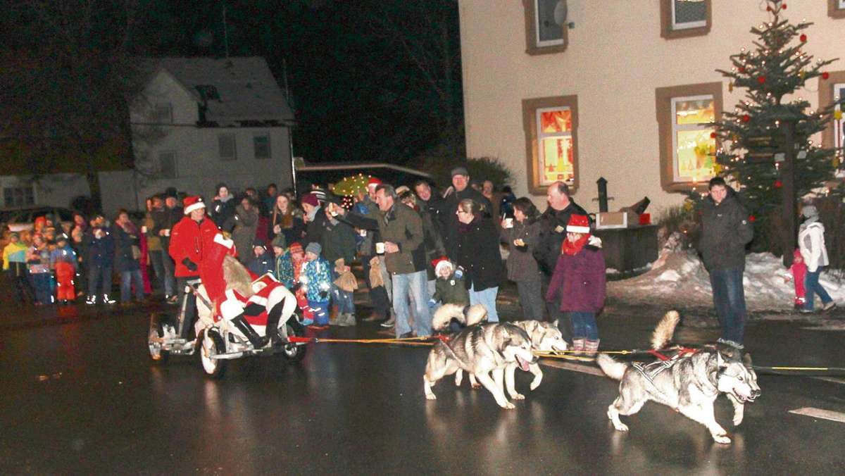 Kulmbach: Der Nikolaus kam mit dem Hundeschlitten