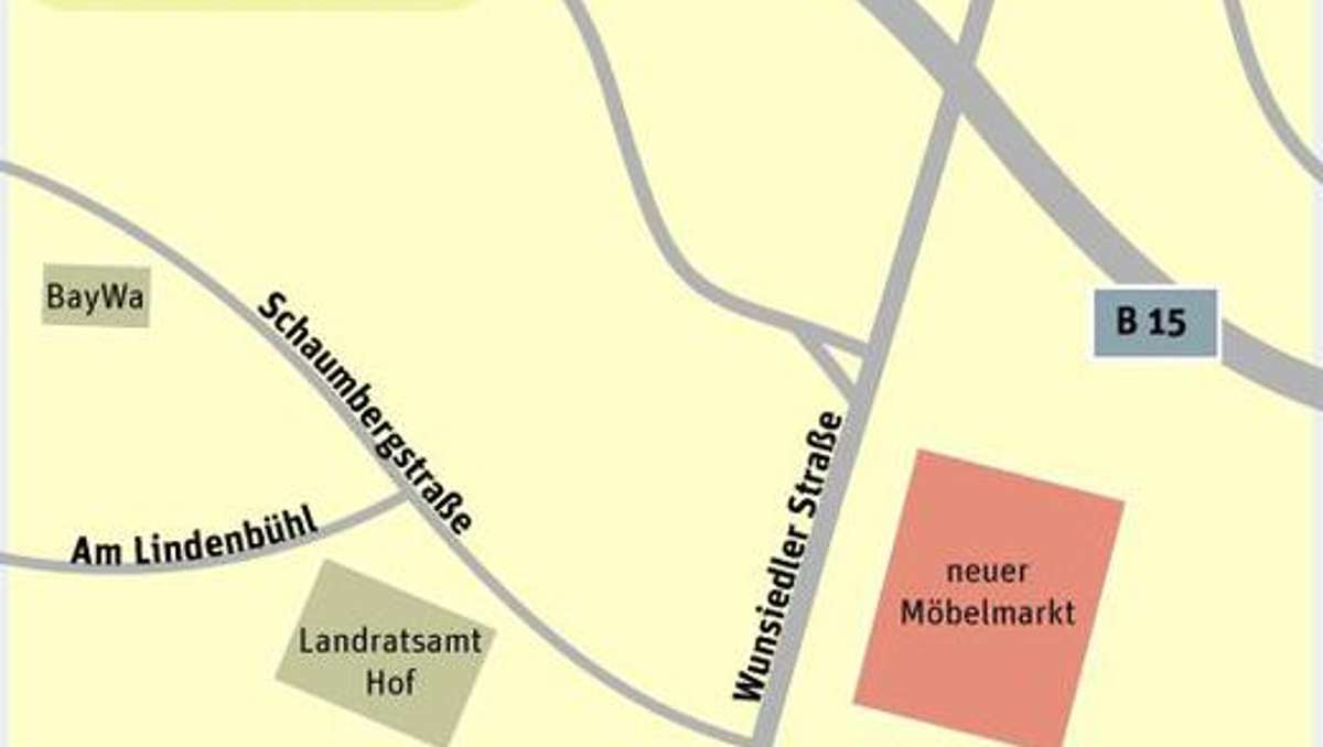 Hof: Möbel-Discounter plant Bau in Moschendorf